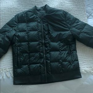 Lululemon About-Face Bomber Color:Dark Olive Green